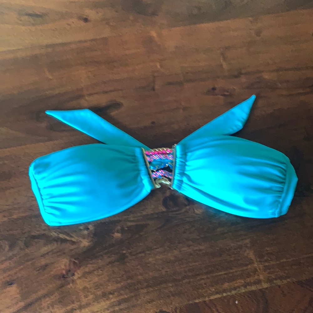 Bandeau top with jeweled detail